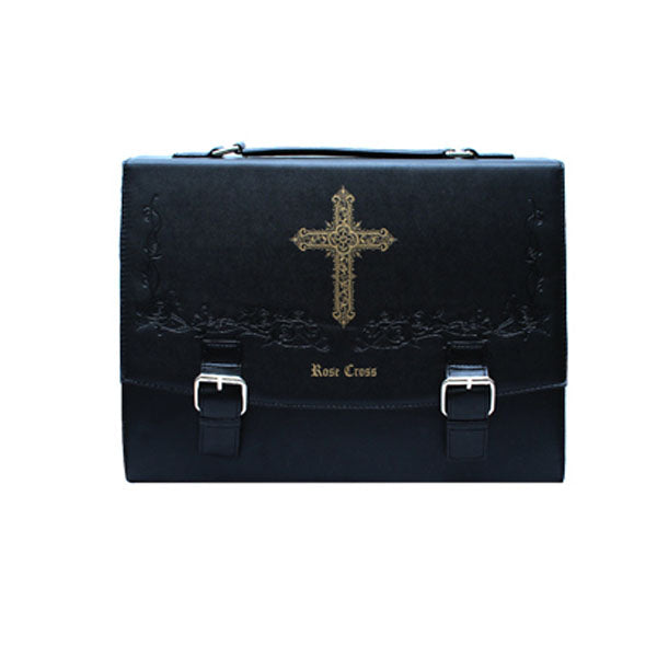 Rose Cross lovers handbag Gothic Lolita Cross 3 Ways Used Crossbody Bag JK DK Academy Scho Bags For Teenager Girls Book Bag