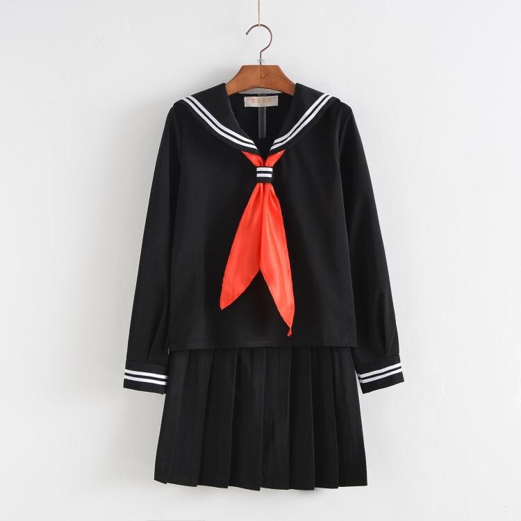S-5XL Jigoku Shoujo Enma Ai Summer Sailor Suit School Uniform Students Cloth Tops Skirts Anime Cosplay Costumes