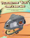 Velociraptor Blue Mask Dinosaur Toys Raptor Mask Moving Jaw Sound Effect Toy Kids Year Gift Decor Halloween
