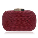 Fashion Women Messenger Bags Knitted Style Vintage Metal Day Clutches Small Purse Evening Bags For Wedding Party Bag