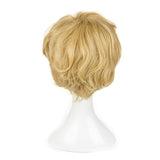 Sailor Uranus Tenoh Haruka Short Wig Cosplay Costume Linen Blonde Heat Resistant Synthetic Hair Wig + Hairnet