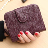 Shor Hasp Leather Women Coin Bag Walle Brand Designer Cartera Purse Female Card Walle small clutch female purse