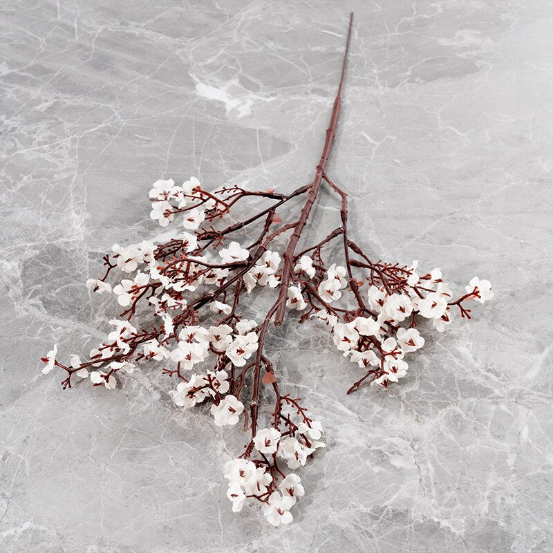 Silk Gypsophila Artificial Flower White Branch  Baby Breath Fake Flower Long Bouquet Home Wedding Decoration Autumn