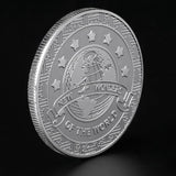 Silver World's Seven Wonders Commemorative Coin Collection Gift Souvenir Art Metal Antique Home Decoration