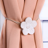 Simple Magnet Curtain Buckle Magnetic Curtain Strap Curtain Hook Wall Hook Curtain Accessories Resin Carved Flower Tie Rope