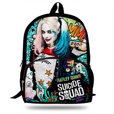 Suicide Squad Backpack For Teenage Girls Harley Quinn Joker Children Scho Bags Women Laptop Backpack Kids Book Bags Teenager