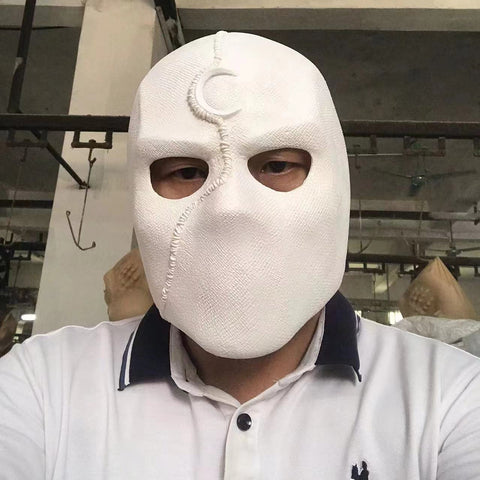 Super Hero Moon Knight Cosplay Costume Latex Masks Helmet Masquerade Halloween Accessories Party Costume Weapon Props