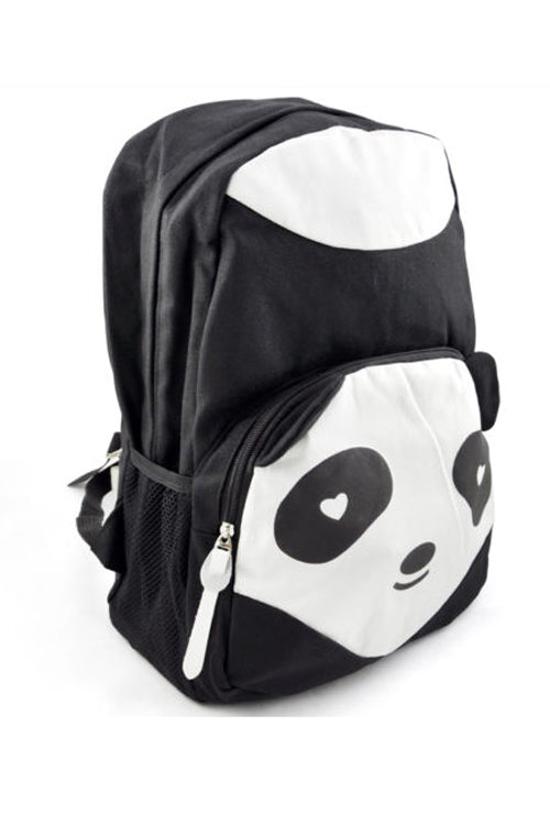 TEXU Cute Panda Canvas Backpack Rucksack Lady Girl Boy Studen Book Bag Schoolbag