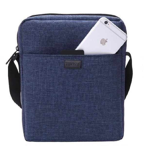 Men Handbag Bag New Male Men's Shoulder Bag For Ipad Canvas Crossbody Bag Lig Waterproof Messenger Bag Casual Blue T510