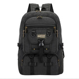 Men Bag Big Fashion Canvas Backpacks For Men Travel Large Capacity Arcuate Shoulder Strap Zipper Solid Male Backpack