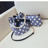 Luxury Pearl Handle Women Bucke Bag Fashion Ladies Handbag Shoulder Bags Design Do Messenger Bag Female Composite Bag