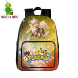 Teens Pokemon Arcanine Galaxy Star Universe Space Printing Backpack Women Men Travel Rucksacks Pokemon Children Scho Bags
