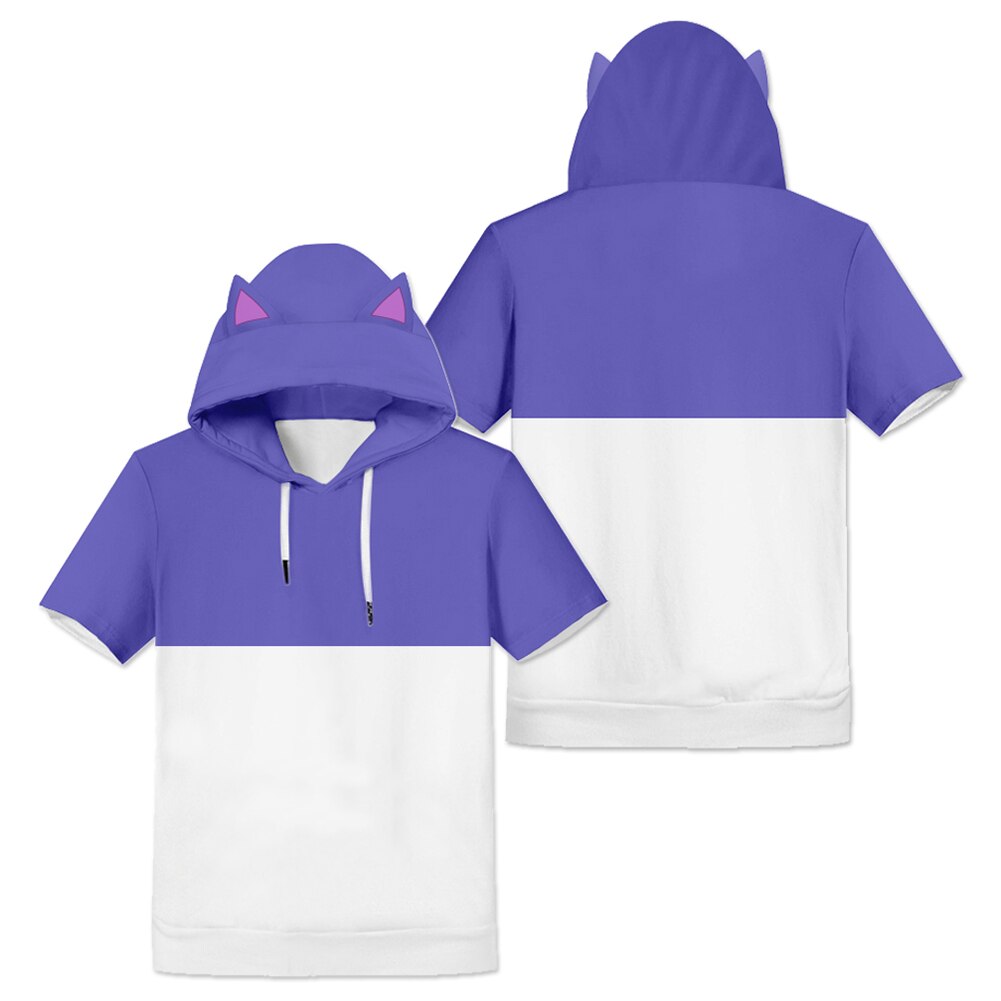 The Owl Cosplay House TOH Luz Noceda Cosplay 3D Printed Print Hooded T-shirt Summer Short Sleeve Hoodie