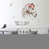 The  horse wall stickers For Shop Office Home Decoration Gypsy Spirit Mural Art Diy Bedroom Living Room Pvc Wall Decals