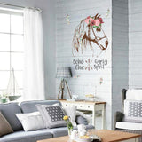 The  horse wall stickers For Shop Office Home Decoration Gypsy Spirit Mural Art Diy Bedroom Living Room Pvc Wall Decals