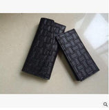 Three fold walle Female 2017 Crocodile pattern Korean long section of women's walle Genuine Leather Clutch Purse 22 - color ba
