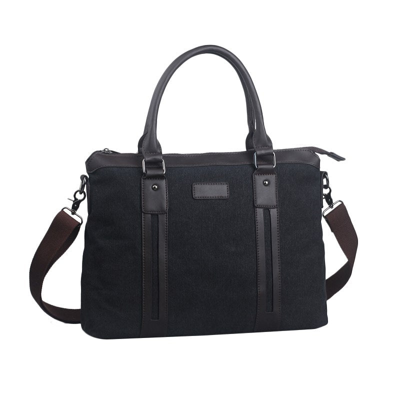 Korean male Bag Canvas Handbag Shoulder bag business briefcase