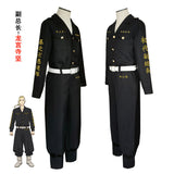 Tokyo Revengers Cosplay Black Shirt Pants Uniform Anime Ken Ryuguji Tokyo Manji Gang Cosplay Costume