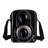 Brand Fashion Men's Briefcase Business Messenger Bag Vintage Camera Printing Hangbags Small Crossbody Purse Shoulder Bag
