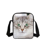Cute Animal Ca Dog Tiger Printing Handbags Women Messenger Bags Shoulder Bags Girls Satchel Mochila Men Crossbody Bags