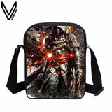 New Arrival Assassins Creed Printing Messenger Bags Casual Mini Book Bags For Boys Girls Kindergarten Mochila Kids Gifts