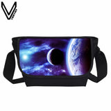 New Fashion Design Plane Starry Sky Space Universe Galaxy Crossbody Bags For Teenagers Casual Scho Bags For Children