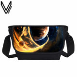 New Fashion Design Plane Starry Sky Space Universe Galaxy Crossbody Bags For Teenagers Casual Scho Bags For Children