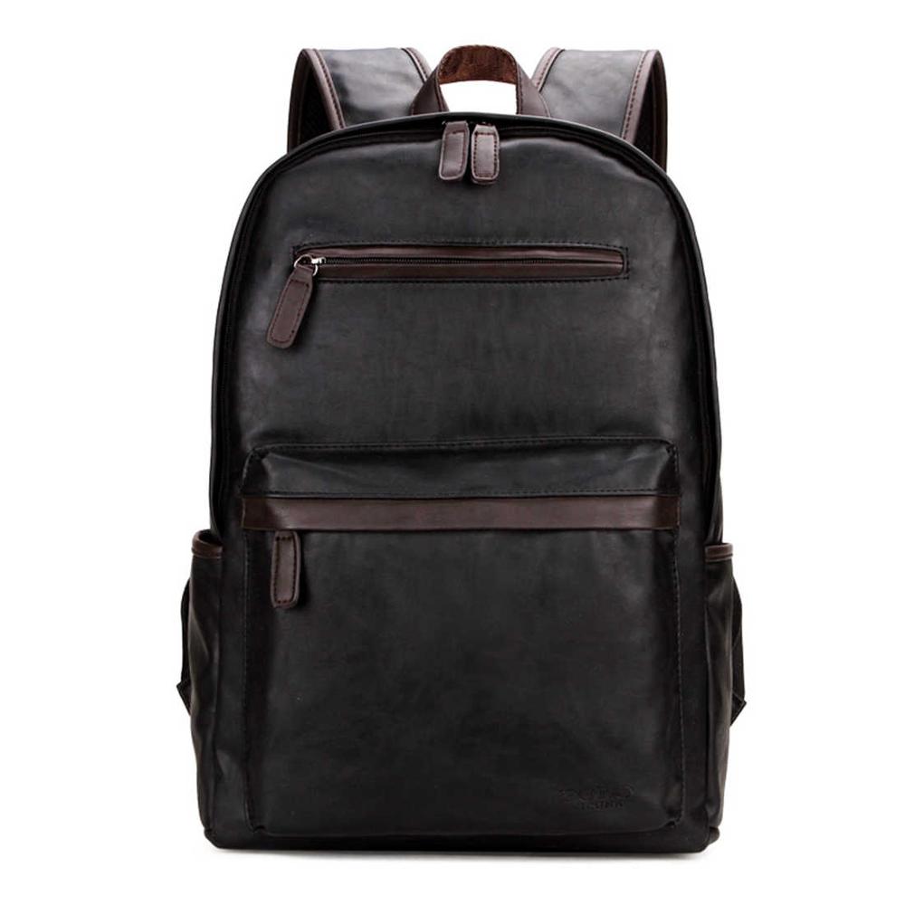 Casual Large Capacity Men Scho Bag Backpack European American Style Men Bag mochila de couro Male Travel Daypacks