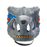 Velociraptor Blue Mask Dinosaur Toys Raptor Mask Moving Jaw Sound Effect Toy Kids Year Gift Decor Halloween
