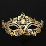 Venetian Metal Mask Masquerade Nightclub Party Hollow Golden Mask Sexy Lace Eye Mask Women Fancy Dress Costume