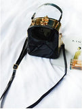 Vintage Leather Top-Handle Women Bags Clutch Handbag Luxury Bucke Lady Fashion Shoulder Party Bag Purse Pouch Evening Bag BA034