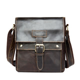 Vintage Men's Cow Leather Business Bags Retro European Style Shoulder Bag For Men Real Genuine Leather Messenger Bags