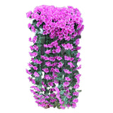 Violet Artificial Flower Party Decoration Simulation Valentine's Day Wedding Wall Hanging Basket Flower Orchid fake Flower