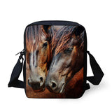 Brand Boys Messenger Bags 3D Eagle and Horses Printing Flap Shoulder Bag for Children Fashion Casual Mini Mochila