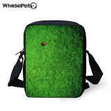 Women Messenger Bags Green Anim Pattern Handbags For Girls Boys Leisure Shoulder Bag Scho Stylish Crossbosy Bag