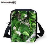 Women Messenger Bags Green Anim Pattern Handbags For Girls Boys Leisure Shoulder Bag Scho Stylish Crossbosy Bag