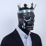 Watch Legion Skull Latex Mask Cosplay Horror Black Skull Halloween Party Costume Props