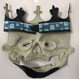 Watch Legion Skull Latex Mask Cosplay Horror Black Skull Halloween Party Costume Props