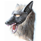 Werewolf Halloween Mask Big Bad Wolf Adult Full Head Wolf Mask Costume Accessory Party Masks Children Cosplay Toy