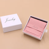 500pcs/Lot Custom Jewellery Packaging Velvet Bags Folded Small Chic Envelope Flap Microfiber Jewelry Pouch
