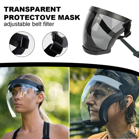 Windproof Motorcycle Bicycle Cycling Mask Sports Safety Plastic Dustproof Full Face Shield Facial Anti-fog Safety Glasses