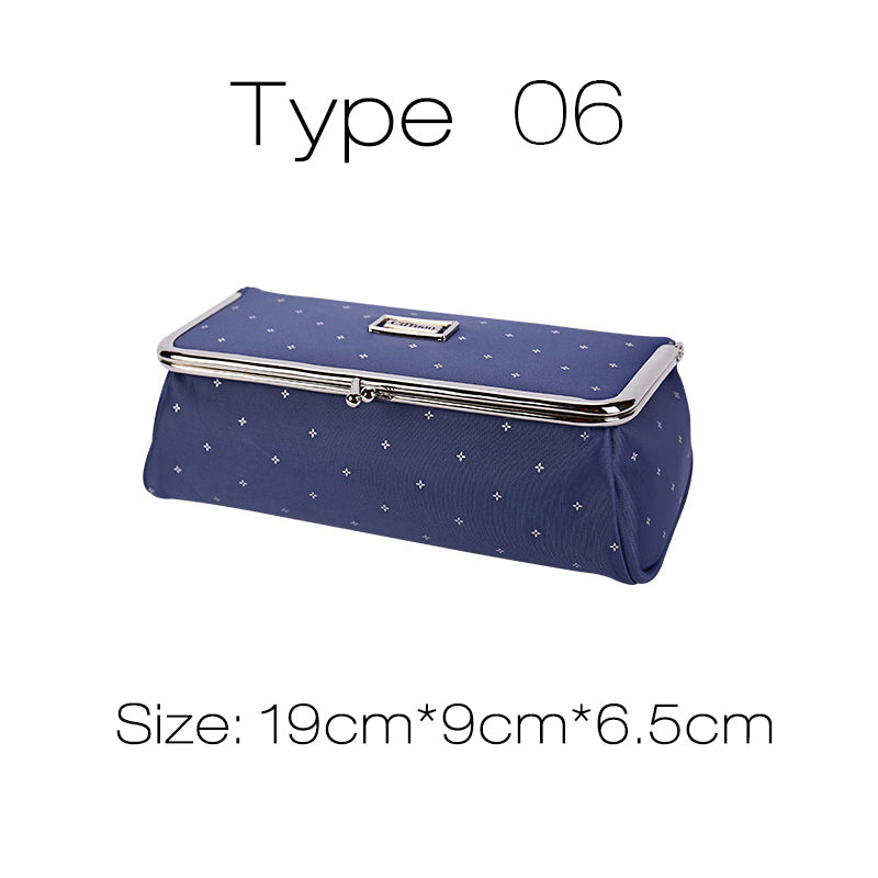 Women Fashion Party Makeup Bag With Mirror Small Cosmetic Organizer Travel Make Up Pen Lipstick Brush Toolbox Pouch Storage Case