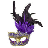 Women Girls Lady Feathers Flower Masks Halloween Cosplay Mardi Gras Masquerade Carnival Prom Costume Party Supplies Christmas