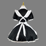 Women Lovely Maid Cosplay Costume Short Sleeve Retro Maid Lolita Dress Cute Japanese French Outfit Cosplay Costume Plus Size 5XL