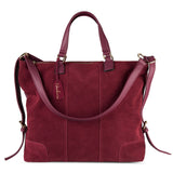 Women Real Spli Suede Leather Shoulder Tote Bag Fashion Female Large Leisure Nubuck Casual Handbag Travelling Top handle Bags