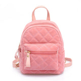 Women Velve Backpack Mini Shoulder Bag For Teenage Girls Female Backpacks Fashion Small Daypack Rucksack Black XA51B