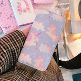 Women Wallets 2018 Unicorn Series Long Walle Cartoon Pu Studen Purses Mobile Bag Girls New Cute Pink Zipper Clutch