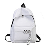 Women's Fashion Ring Decoration Shoulder Bookbags Satchel Travel Backpack Women's Bag mochila escolar Scho Backpack