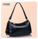 Women's Leather Handbags All-match Alligator Shoulder CrossBody Bags Ladies Fashion Messenger Bag Hobos Women Bags