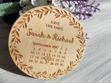 Wooden Save the Date Magnets/Rustic SAVE THE DATE for wedding/ Vines Designs Wedding gifts